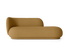 Canapé Rico Divan L Wool Boucle de Trine Andersen - Ferm Living-Marron /Jaune-The Woods Gallery