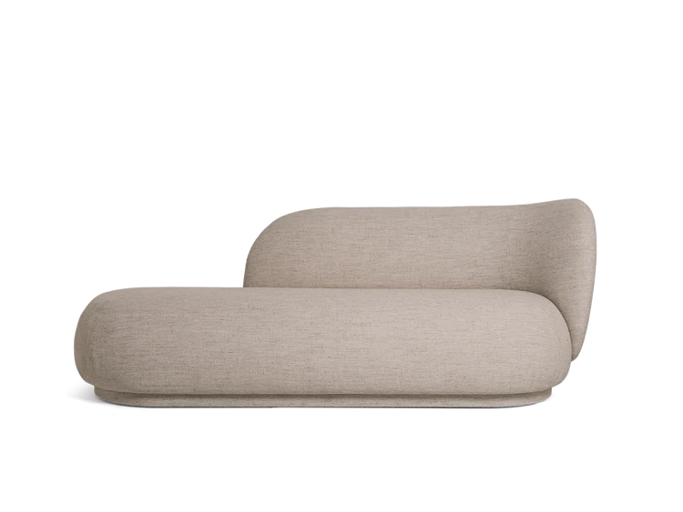 Canapé Rico Divan R Boucle de Trine Andersen - Ferm Living-Off White-The Woods Gallery