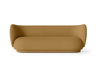Canapé Rico Sofa 3 - Wool Boucle de Trine Andersen - Ferm Living-Blanc cassé-The Woods Gallery