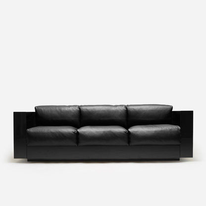 Canapé Saratoga de Vignelli Associates - Poltronova-Noir-L 210 cm-The Woods Gallery