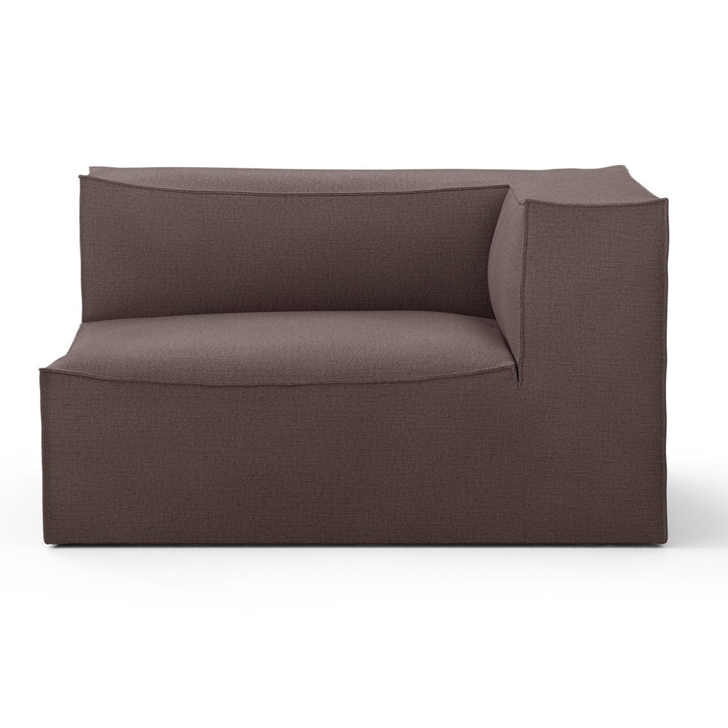 Canapé d'angle droit Catena avec accoudoir / Large - Ferm Living-Beige-Rich Linen-The Woods Gallery