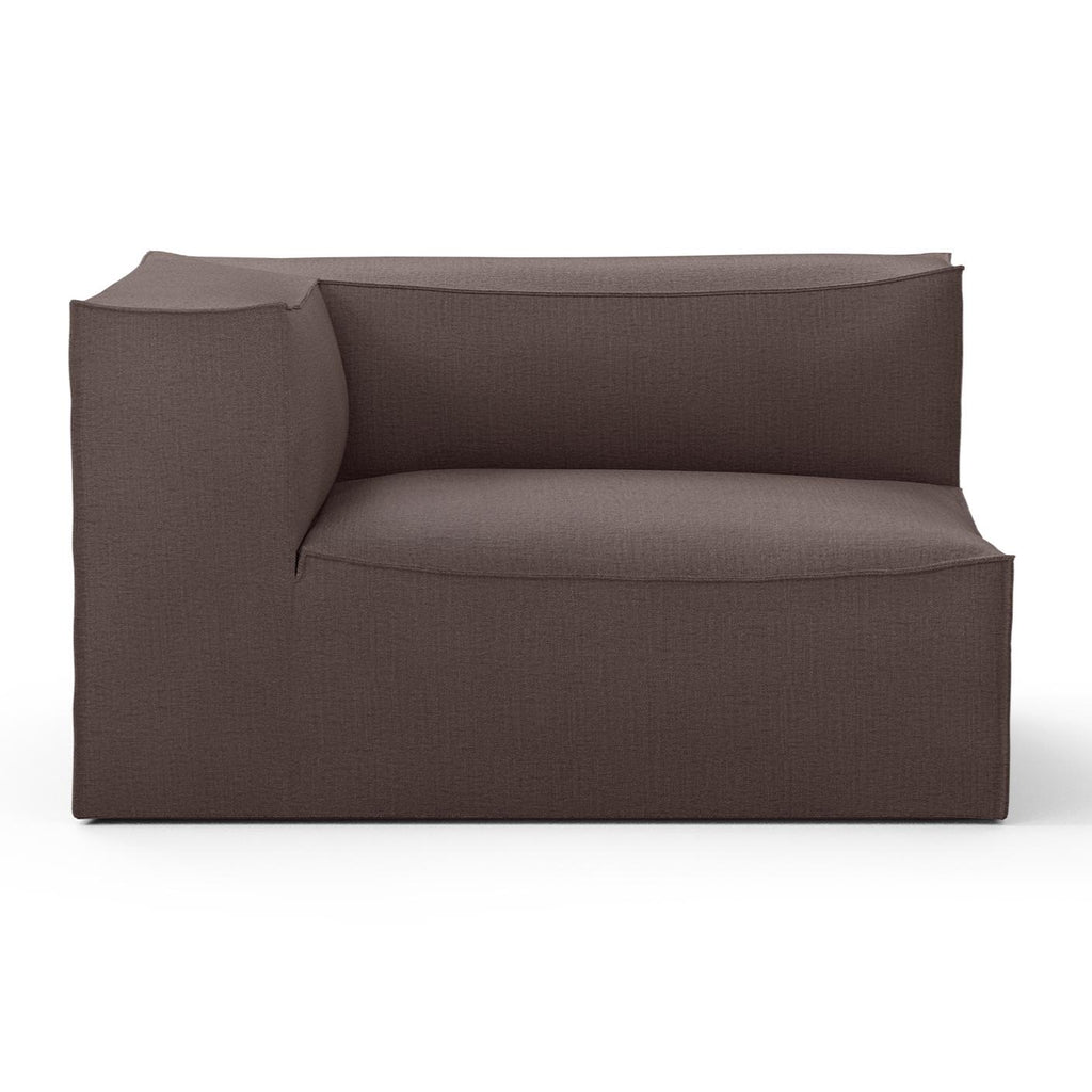 Canapé d'angle gauche Catena avec accoudoir / Large - Ferm Living-Beige-Rich Linen-The Woods Gallery