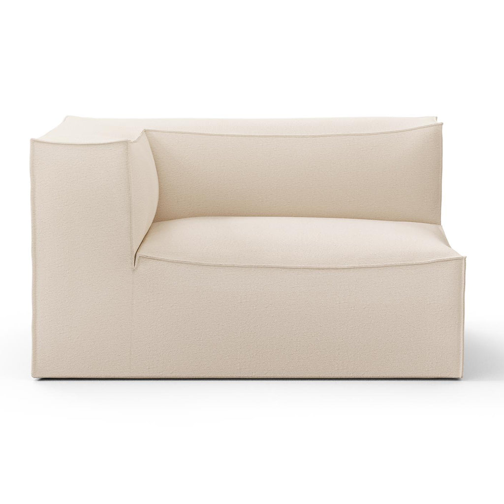 Canapé d'angle gauche Catena avec accoudoir / Large - Ferm Living-Blanc-Dry cot-The Woods Gallery