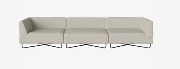 Canapé d'extérieur Orlando 3 unités - Bolia-Terra - Sable-The Woods Gallery