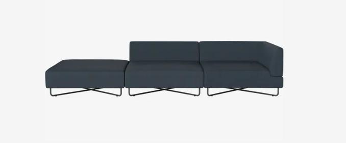 Canapé d'extérieur Orlando 3 unités avec extrémité ouverte gauche - Bolia-Terra - Sable-The Woods Gallery