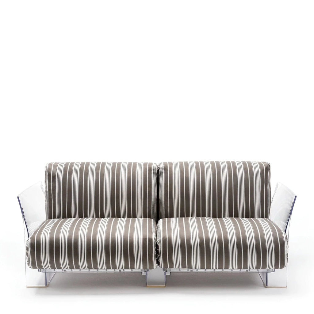 Canapé d'extérieur Pop Outdoor de Piero Lissoni avec Carlo Tamborini- Kartell-Ikon white-The Woods Gallery