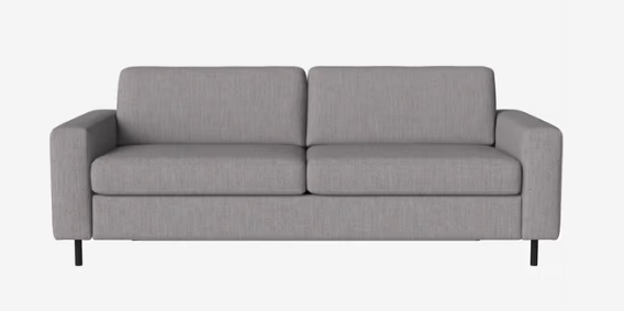 Canapé-lit Scandinavia 3 places - Bolia-Bleu roi-Chêne teinté noir huilé-The Woods Gallery