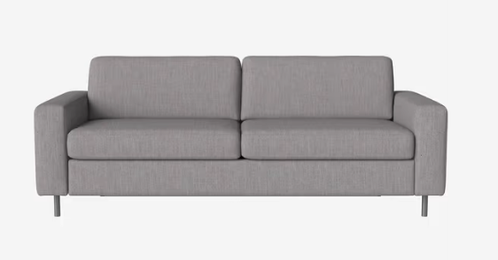 Canapé-lit Scandinavia 3 places - Bolia-Bleu roi-Chêne teinté noir huilé-The Woods Gallery