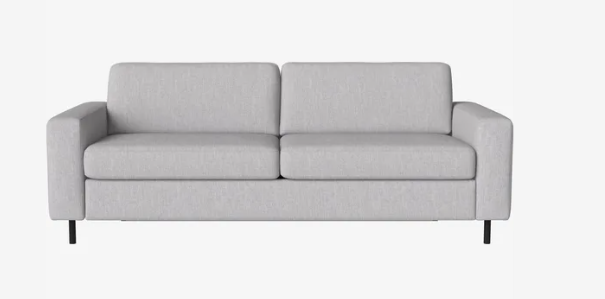 Canapé-lit Scandinavia 3 places - Bolia-Bleu roi-Chêne teinté noir huilé-The Woods Gallery