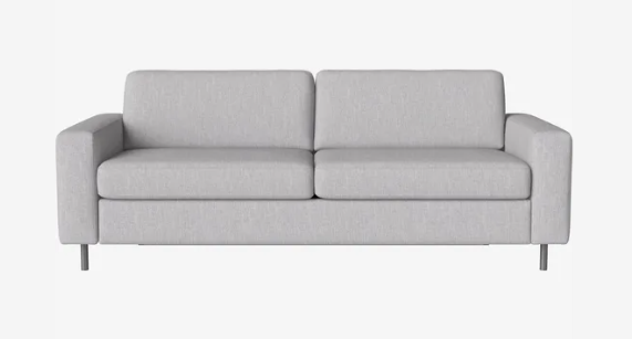 Canapé-lit Scandinavia 3 places - Bolia-Bleu roi-Chêne teinté noir huilé-The Woods Gallery