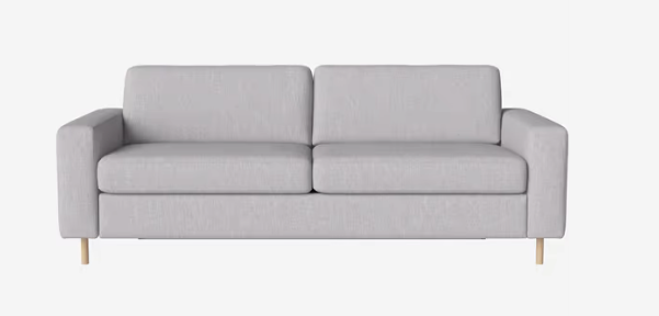 Canapé-lit Scandinavia 3 places - Bolia-Bleu roi-Chêne teinté noir huilé-The Woods Gallery