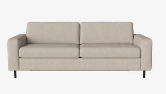 Canapé-lit Scandinavia 3 places - Bolia-Bleu roi-Chêne teinté noir huilé-The Woods Gallery