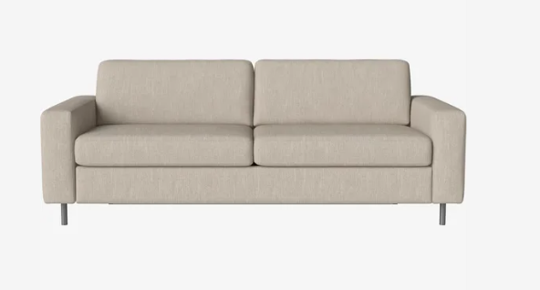 Canapé-lit Scandinavia 3 places - Bolia-Bleu roi-Chêne teinté noir huilé-The Woods Gallery