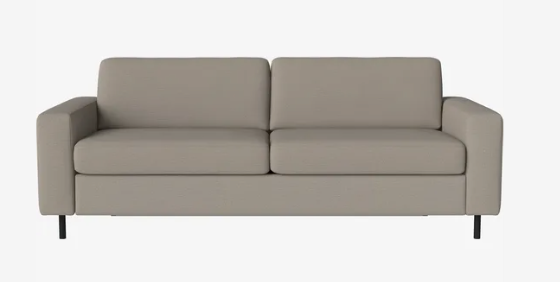 Canapé-lit Scandinavia 3 places - Bolia-Bleu roi-Chêne teinté noir huilé-The Woods Gallery