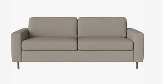 Canapé-lit Scandinavia 3 places - Bolia-Bleu roi-Chêne teinté noir huilé-The Woods Gallery