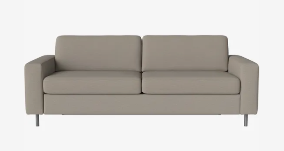 Canapé-lit Scandinavia 3 places - Bolia-Bleu roi-Chêne teinté noir huilé-The Woods Gallery