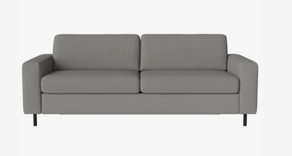 Canapé-lit Scandinavia 3 places - Bolia-Bleu roi-Chêne teinté noir huilé-The Woods Gallery