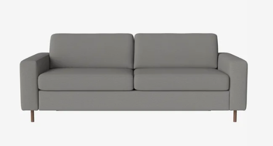 Canapé-lit Scandinavia 3 places - Bolia-Bleu roi-Chêne teinté noir huilé-The Woods Gallery