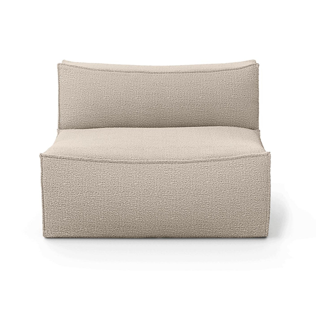 Canapé module central Catena / Large - Ferm Living-Beige-Rich Linen-The Woods Gallery