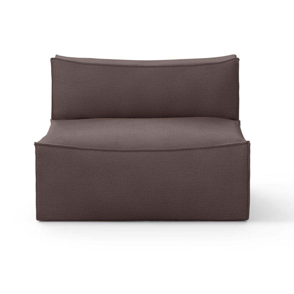 Canapé module central Catena / Large - Ferm Living-Beige-Rich Linen-The Woods Gallery