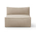 Canapé module central Catena / Large - Ferm Living-Beige-Rich Linen-The Woods Gallery