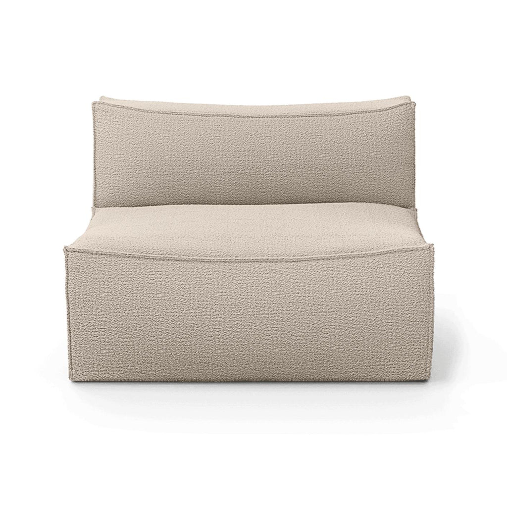 Canapé module central Catena / Large - Ferm Living-Beige-Wool Boucle-The Woods Gallery