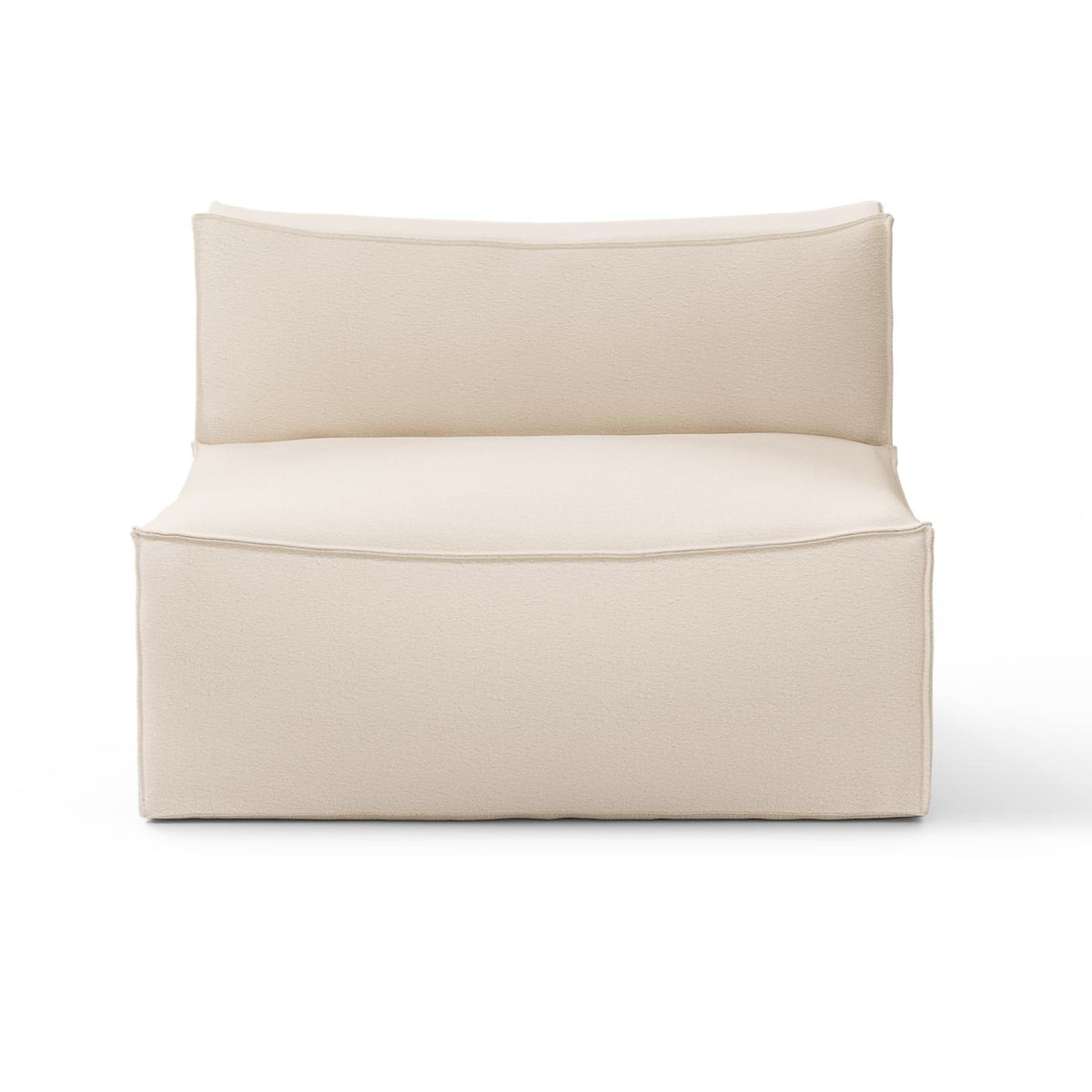 Canapé module central Catena / Large - Ferm Living-Blanc-Dry cot-The Woods Gallery