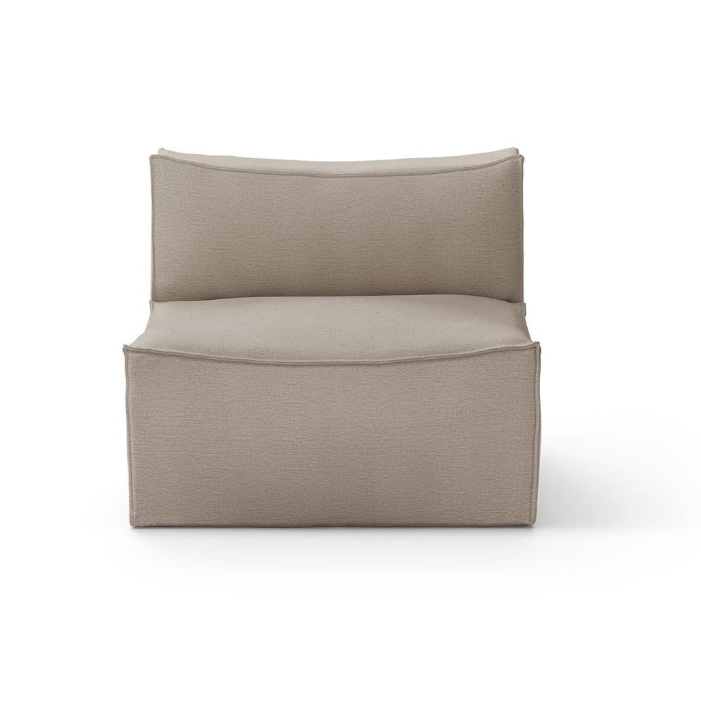 Canapé module central Catena / Small - Ferm Living-Beige-Rich Linen-The Woods Gallery