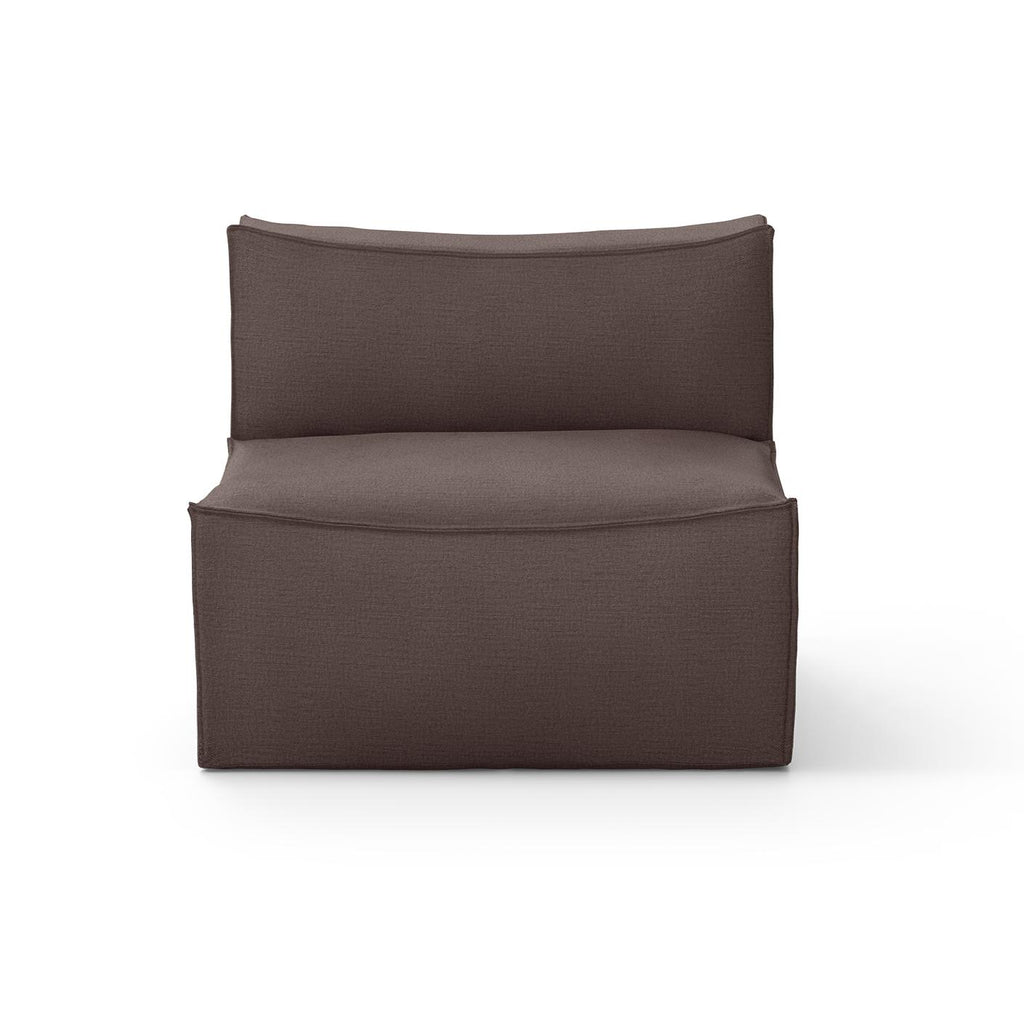 Canapé module central Catena / Small - Ferm Living-Beige-Rich Linen-The Woods Gallery