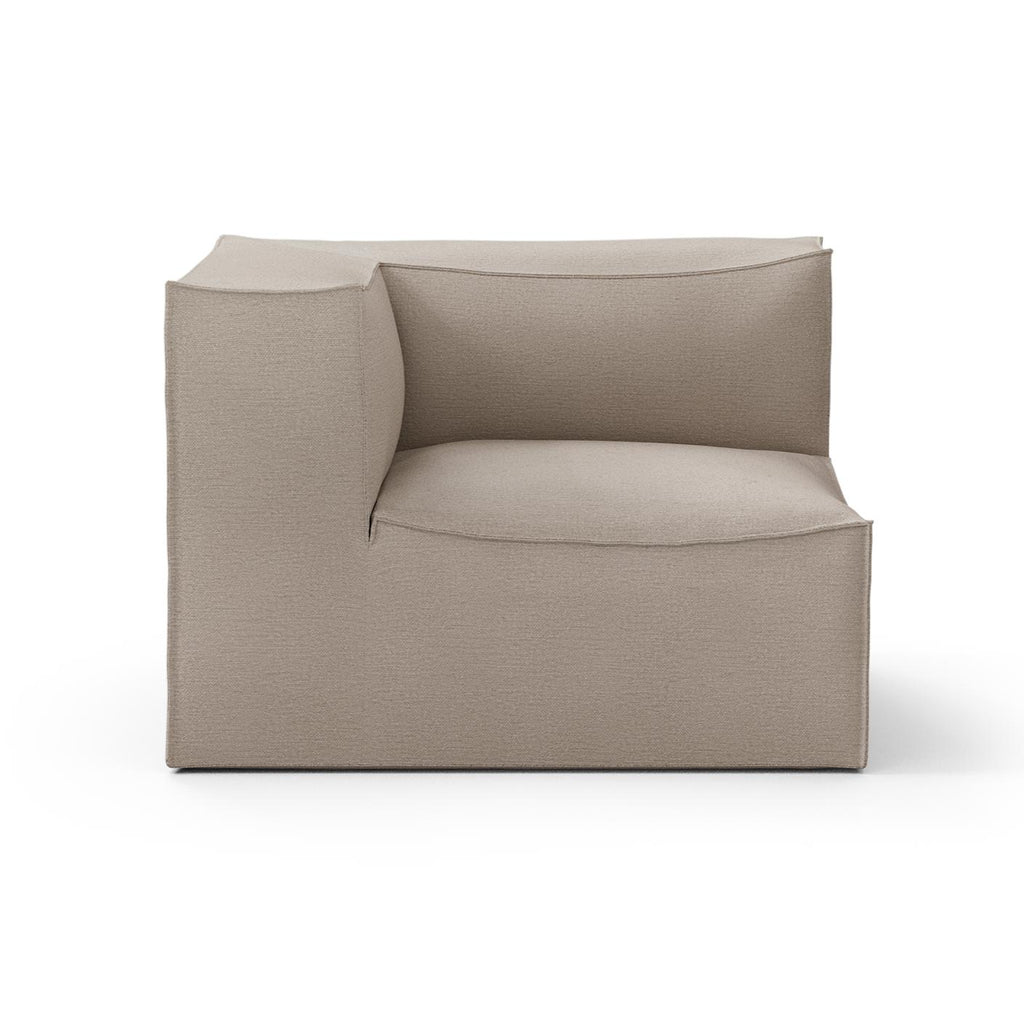 Canapé module d'angle de connexion Catena / Large - Ferm Living-Beige-Rich Linen-The Woods Gallery