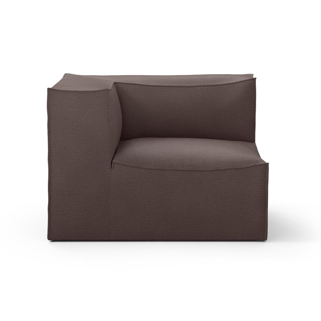 Canapé module d'angle de connexion Catena / Large - Ferm Living-Beige-Rich Linen-The Woods Gallery