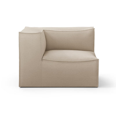 Canapé module d'angle de connexion Catena / Large - Ferm Living-Beige-Rich Linen-The Woods Gallery