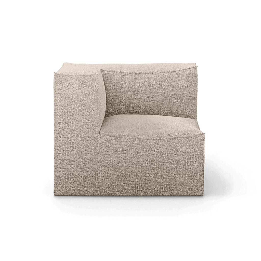 Canapé module d'angle de connexion Catena / Small - Ferm Living-Beige-Rich Linen-The Woods Gallery
