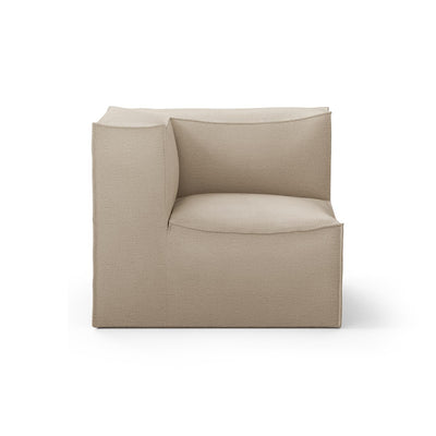 Canapé module d'angle de connexion Catena / Small - Ferm Living-Beige-Rich Linen-The Woods Gallery