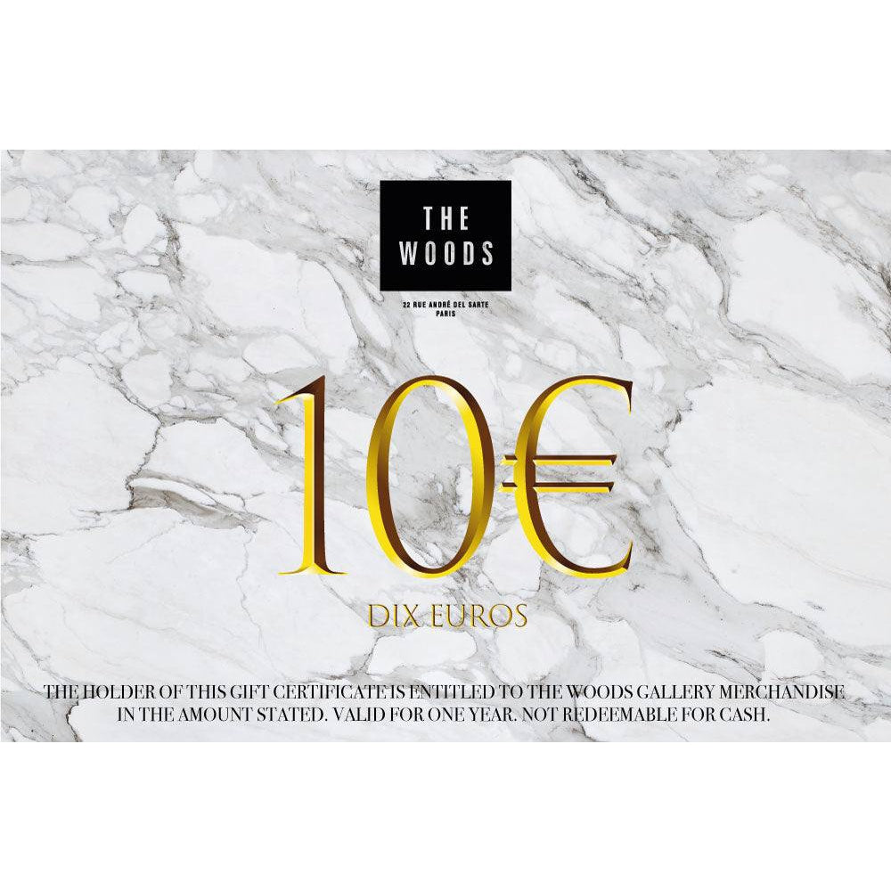 Carte cadeau - Gift Card - 10 €-The Woods Gallery