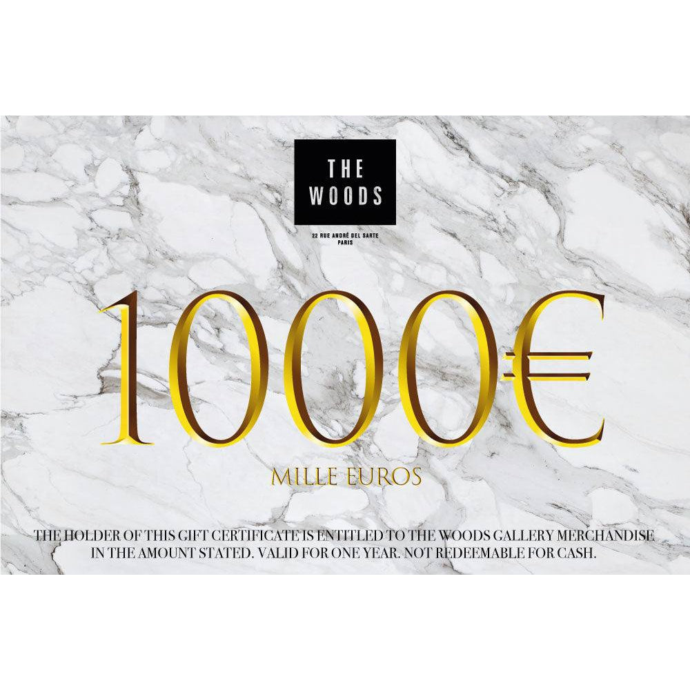 Carte cadeau - Gift Card - 1000 €-The Woods Gallery