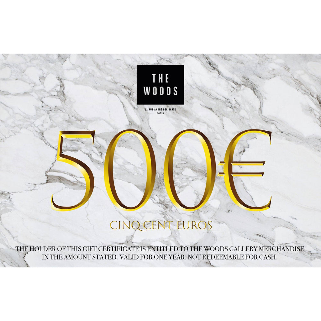 Carte cadeau - Gift Card - 500 €-The Woods Gallery
