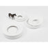Cendrier Barbados par Angelo Mangiarotti - Danese Milano-Blanc M-The Woods Gallery