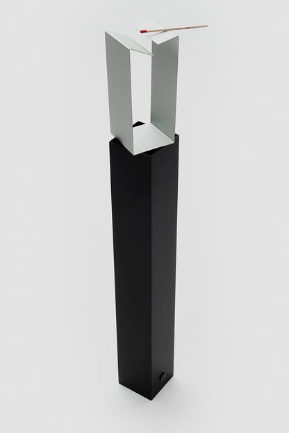 Cendrier Ponza par Bruno Munari - Danese Milano-Noir-The Woods Gallery
