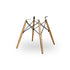 Chaise DSW True Red de Charles & Ray Eames - Herman Miller - Vintage-DSW - Piètement Base Dowel Chêne-The Woods Gallery