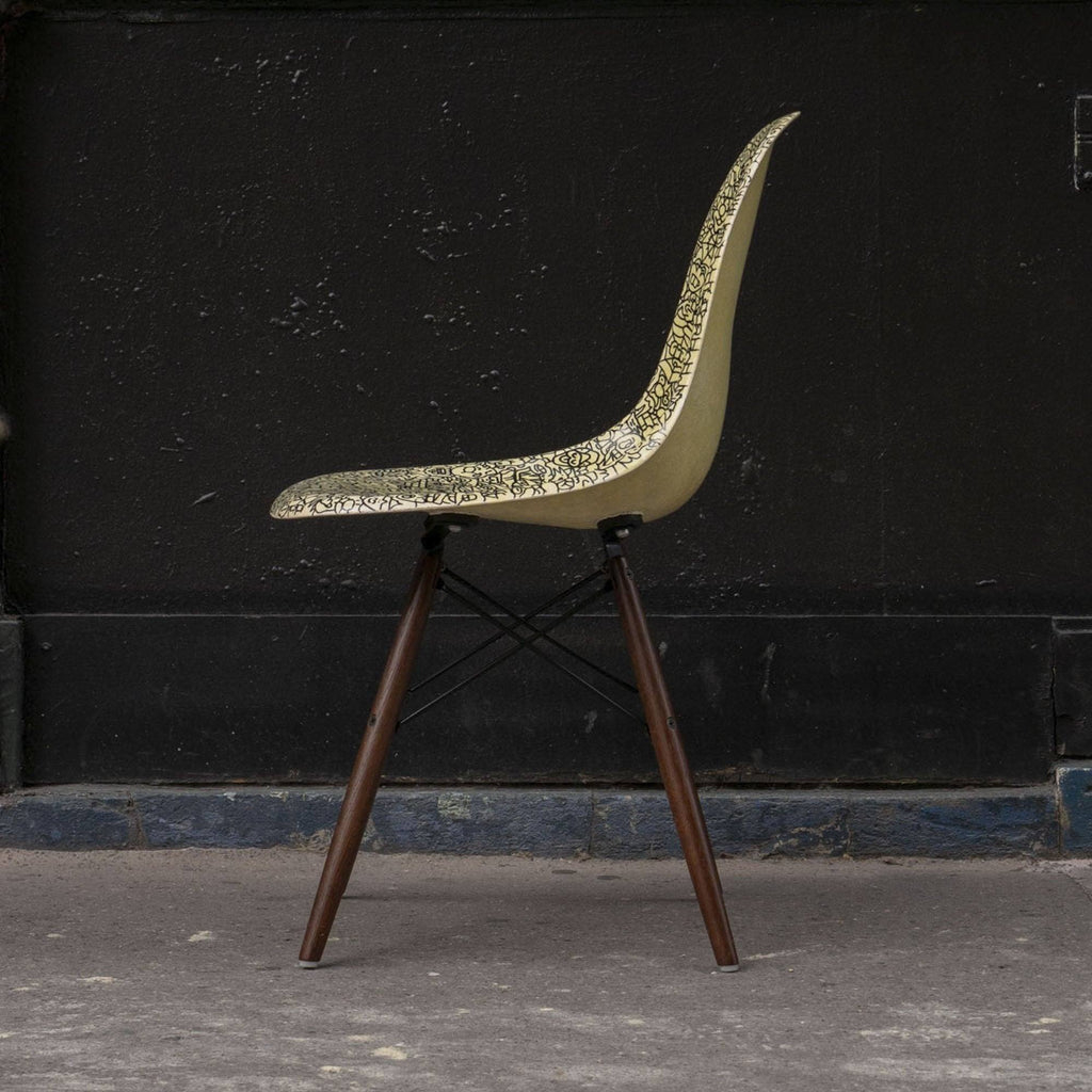 Chaise Eames DSW Lemon de Fuzi X The Woods Gallery - Herman Miller - Vintage-The Woods Gallery