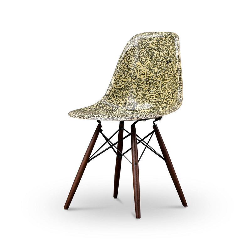 Chaise Eames DSW Lemon de Fuzi X The Woods Gallery - Herman Miller - Vintage-The Woods Gallery