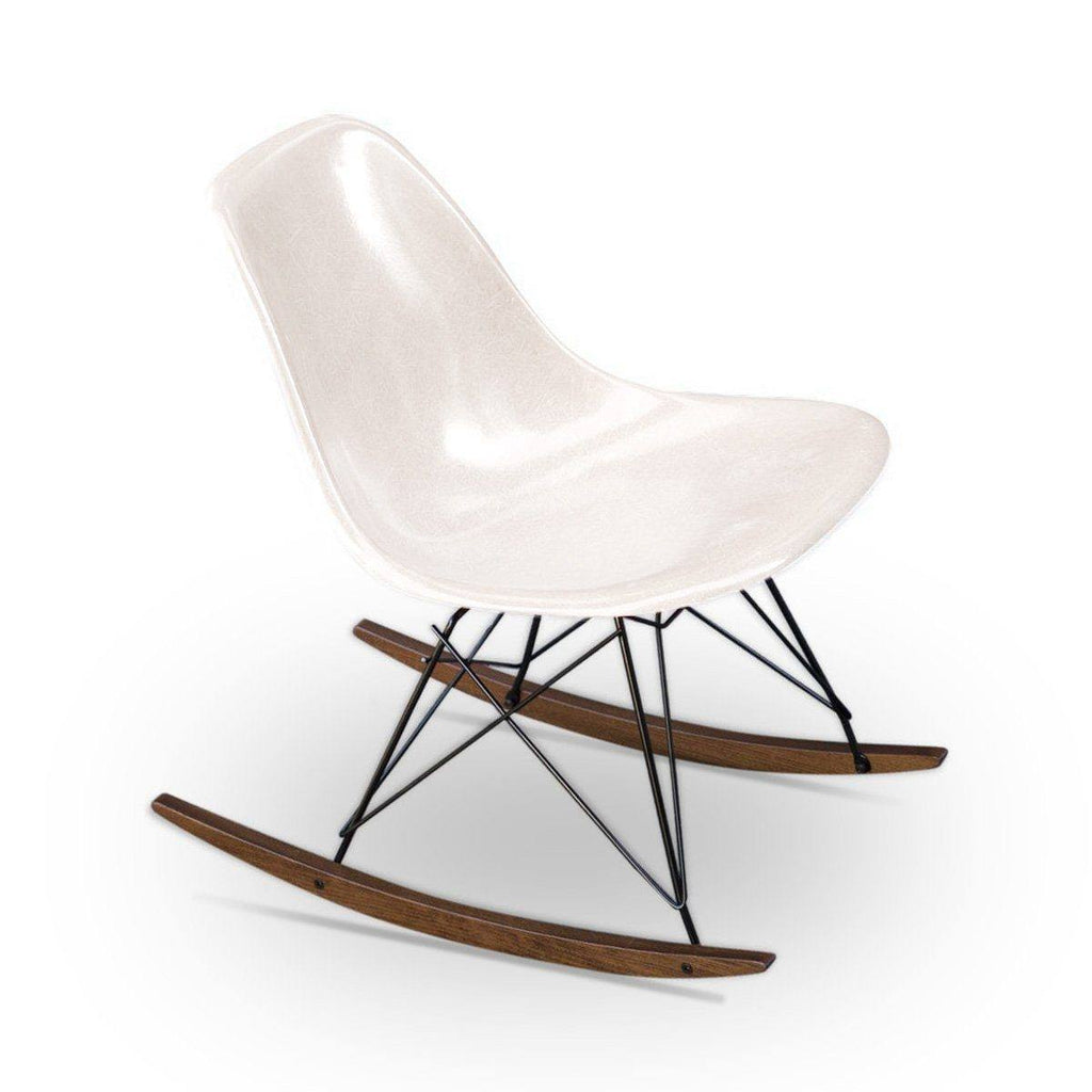 Chaise Eames base Rocking Chair RAR - Herman Miller - Vintage-Parchemin-The Woods Gallery