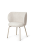 Chaise Rico Blanc cassé Bouclé - Ferm Living-Structure Beige-The Woods Gallery