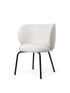 Chaise Rico Blanc cassé Bouclé - Ferm Living-Structure Noir-The Woods Gallery