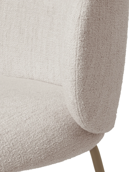 Chaise Rico Blanc cassé Bouclé - Ferm Living-Structure Noir-The Woods Gallery