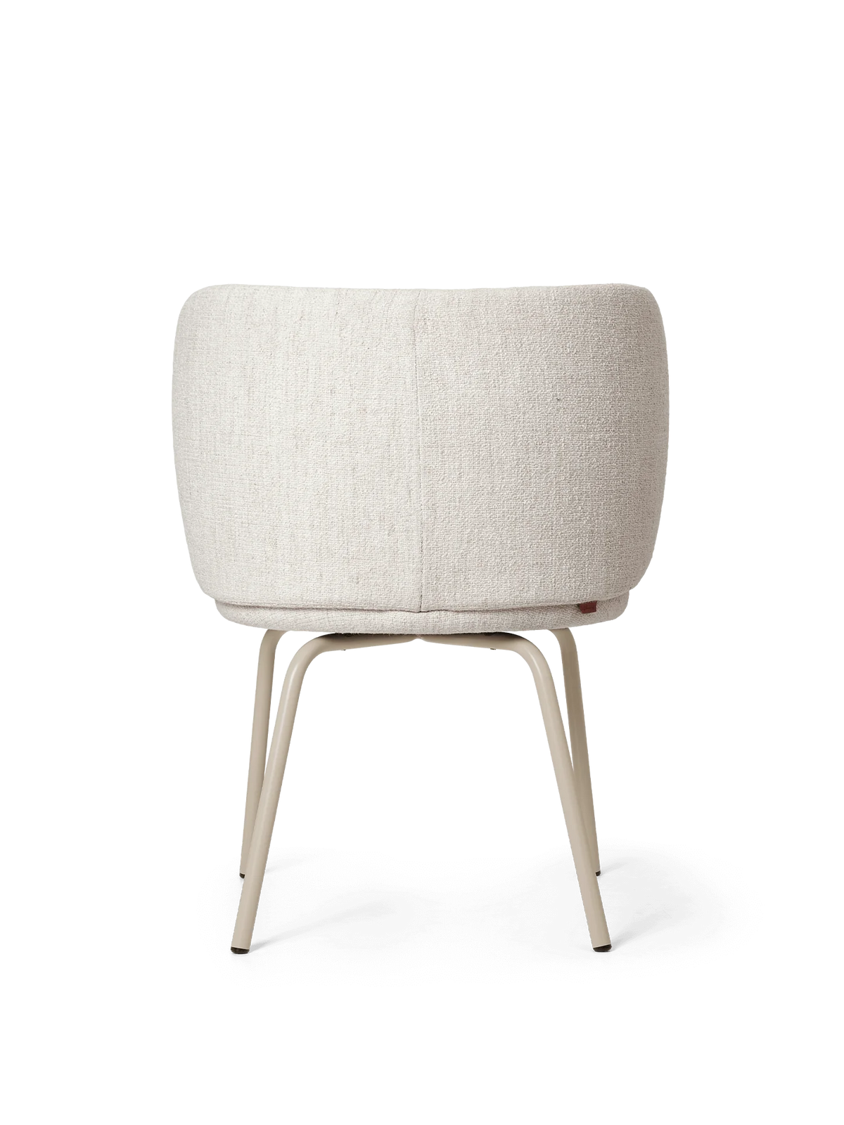 Chaise Rico Blanc cassé Bouclé - Ferm Living-Structure Noir-The Woods Gallery