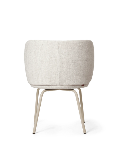 Chaise Rico Blanc cassé Bouclé - Ferm Living-Structure Noir-The Woods Gallery