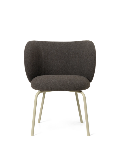 Chaise Rico Dark Grey Brown - Ferm Living-Structure Beige-The Woods Gallery