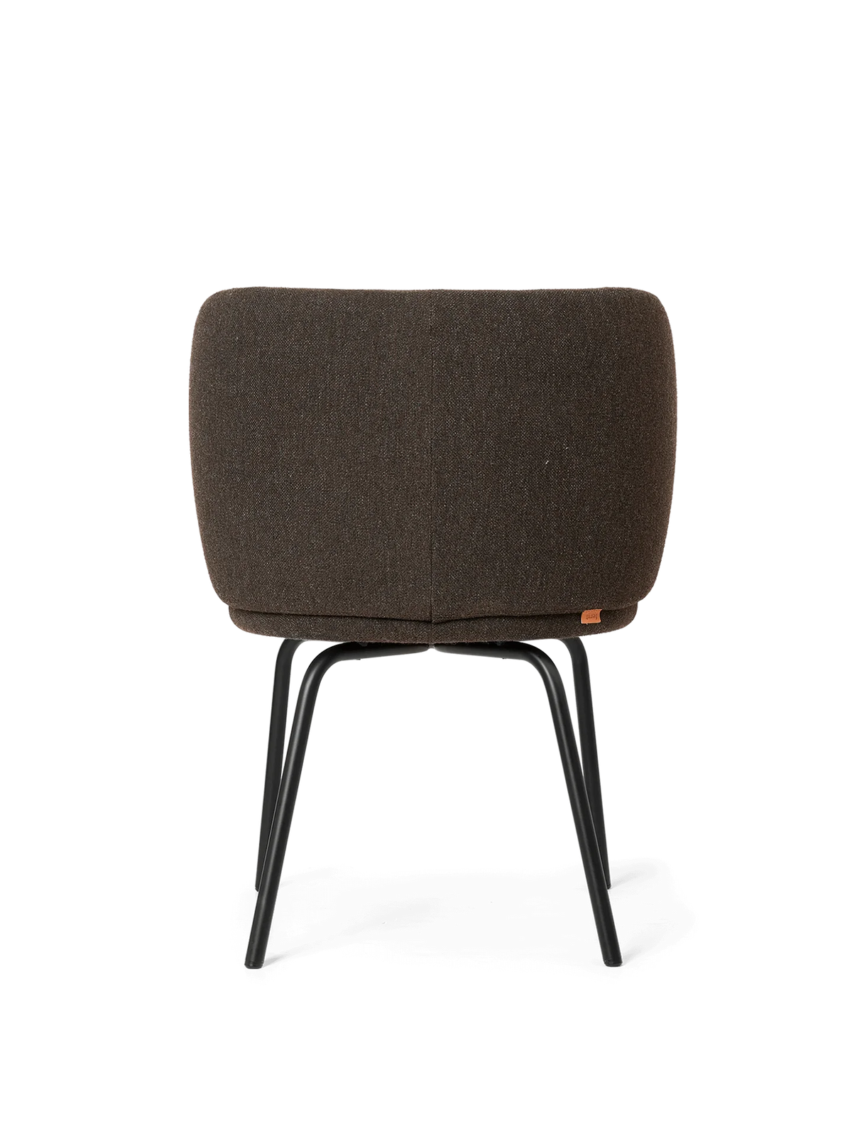 Chaise Rico Dark Grey Brown - Ferm Living-Structure Noir-The Woods Gallery